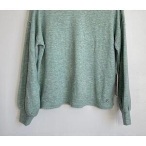 NWOT Johhny Was Calme Women's Size XL Puff Sleeve Cozy Sweatshirt Sage Green
